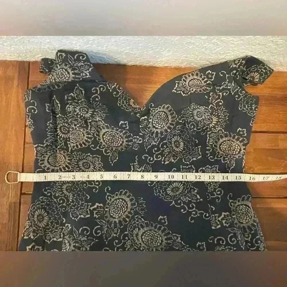 J. Crew silk navy floral dress size 8 - Picture 8 of 9